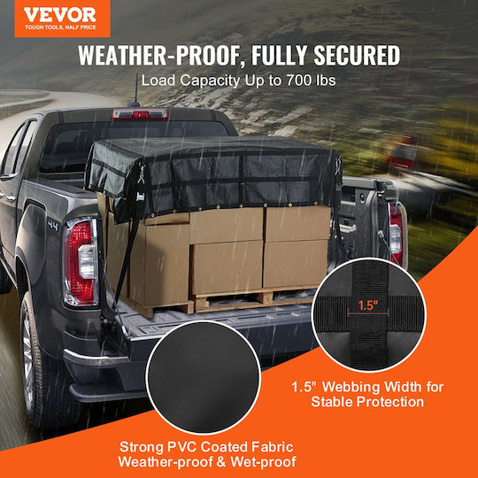 Vevor Cargo Net Heavy Duty Cargo Net 96" X 81" Ρυθμιζόμενες Πόρπες & Άγκιστρα S-hooks