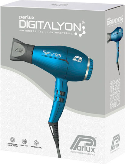 Parlux Digitalyon Ionic Professional Hair Dryer 2400W Glitter Blue