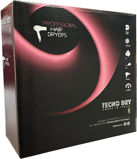 Tecno Dry Roma Turbo Professionell Haartrockner 2000W