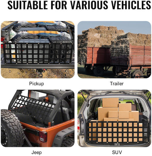 Vevor Pickup Truck Tailgate Net 60" X 18" Full Size Trucks