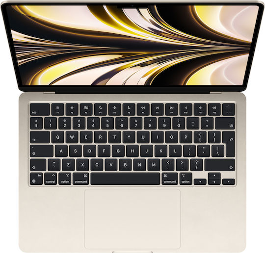 Apple MacBook Air 13.6" 2022 IPS Retina Display Modell M2 8-Kern/16GB/256GB SSD 8-Kern GPU Starlight Internationales Englisch Tastatursprache