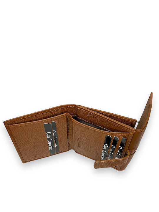 Small Leather Women's Wallet Classic with RFID Tabac Brown