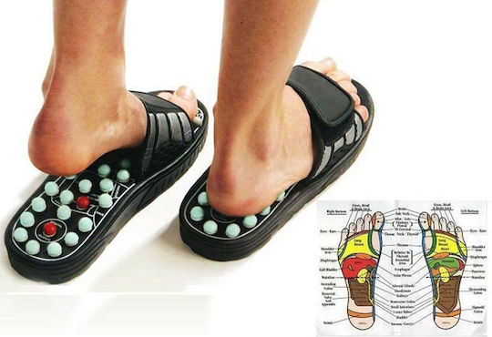 slippers Massage for the Legs Black