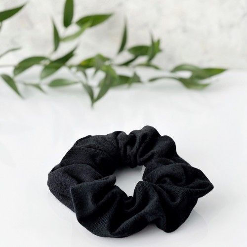 Anwen Anwen_scrunchie Cotton Hair Eraser Black