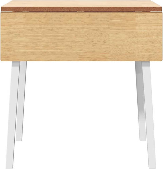 Table Dining Room from Solid Wood White 90x45x75cm