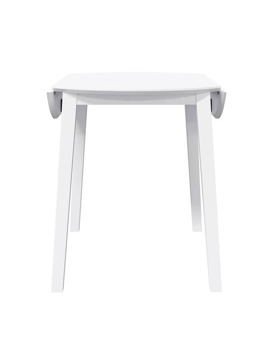 Table Dining Room from Solid Wood White 90x55x74cm