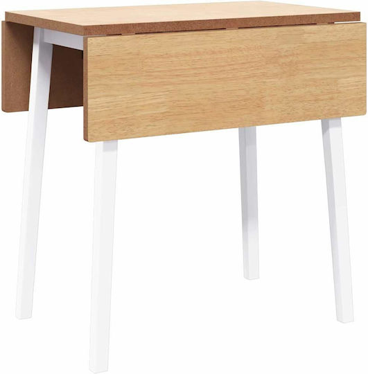 Table Dining Room from Solid Wood White 90x45x75cm