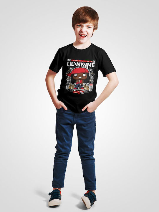 Kids' T-shirt Black Lil Wayne