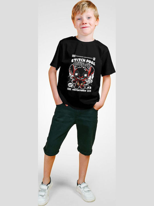 Παιδικό T-shirt Black Stitch Pool