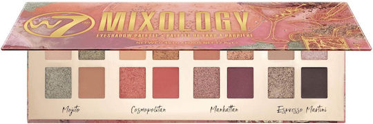 W7 Cosmetics Mixology Paletă cu Farduri de Pleoape Formă Solidă 12.8gr