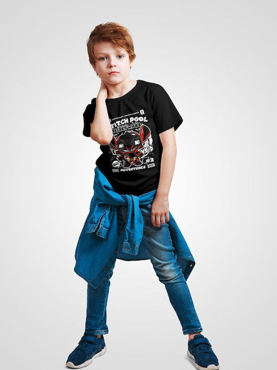 Παιδικό T-shirt Black Stitch Pool