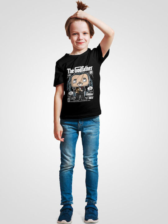 Kids' T-shirt Black Godfather Vito Corleone