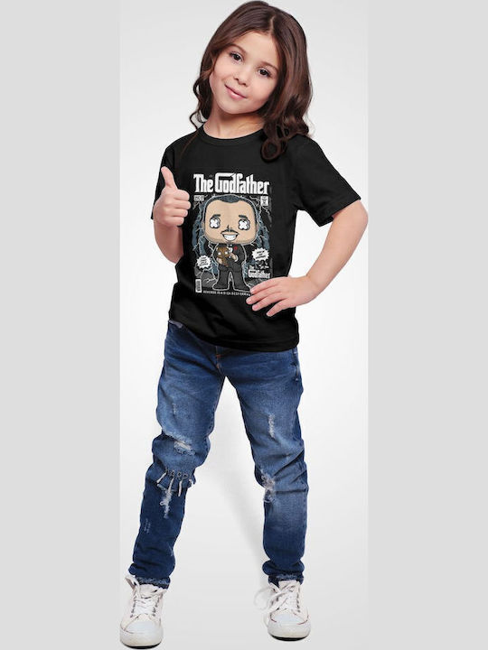 Kids' T-shirt Black Godfather Vito Corleone