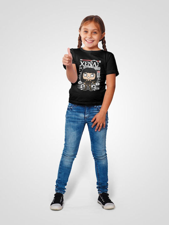 Παιδικό T-shirt Black Xena