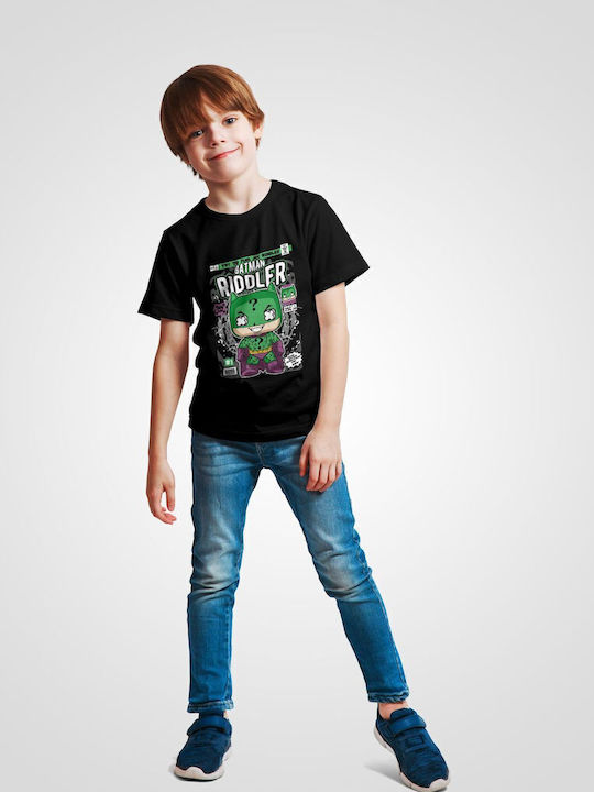 Kids Top Black Batman Riddler
