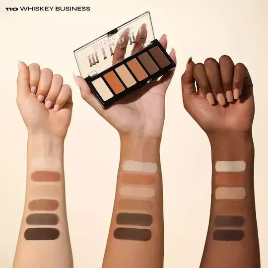 Milani Gilded Παλέτα με Σκιές Ματιών Matte σε Στερεή Μορφή Whiskey Business