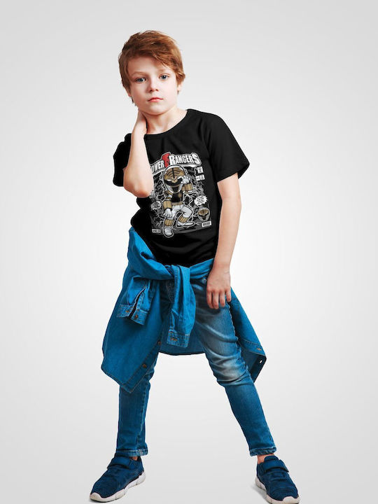 Παιδικό T-shirt Black Power Ranger