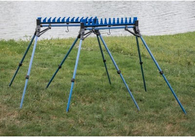 Garbolino Rod Support Kit Silver Top 12 Positions 4 Legs Xxl Adjustable 70-100 Cm Windproof