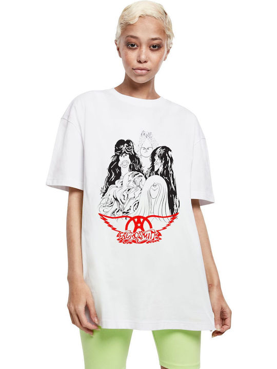 T-shirt Aerosmith Art1 Rock Avenue White T-shirt Aerosmith Art1 Rock Avenue White