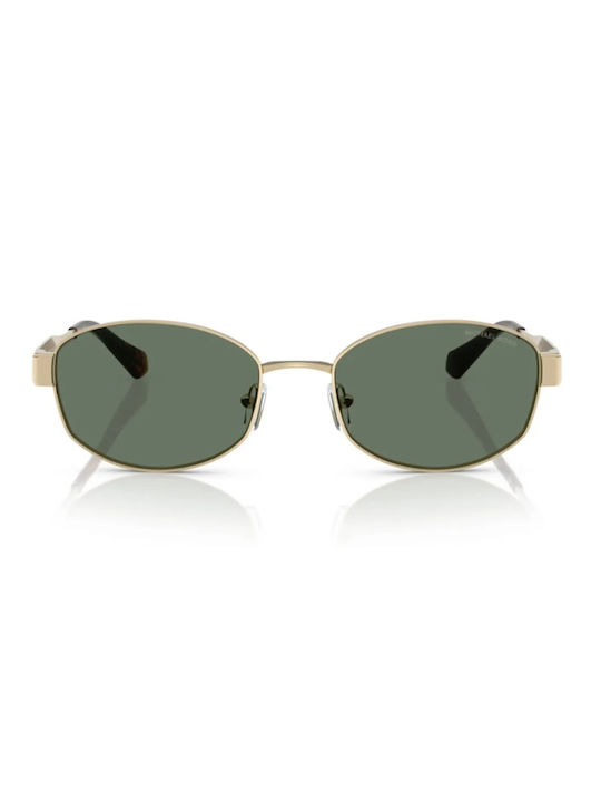 Michael Kors Sunglasses with Gold Metal Frame and Green Lens MK1161 10143H