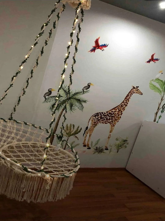 Femmit Αιώρα Χειροποίητη Πλεκτή Macrame, 60x80 Cm Εκρού, από 100% Βαμβακερό Νήμα