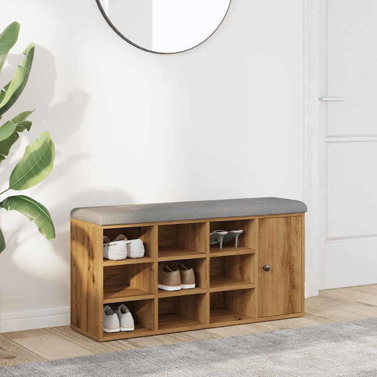 Мебел За Антре със Шкаф за Обувки Artisan Дъб 102x32x50см Мебел За Антре със Шкаф за Обувки Artisan Дъб 102x32x50см