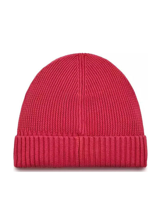 Flag Kids Beanie Set with Scarf Knitted Fuchsia