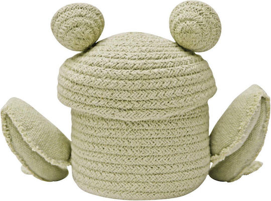 Lorena Canals Kinder Aufbewahrungskorb aus Stoff Grün 15x15x15cm 1Stück