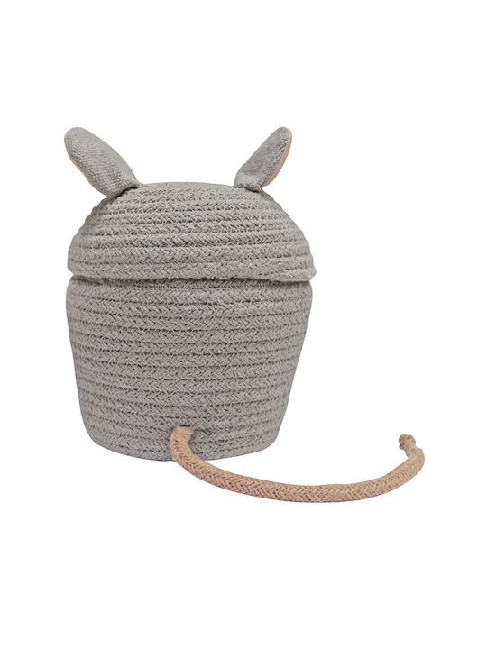 Lorena Canals Children's Storage Basket made of Fabric Gray 15x15x15cm 1pcs
