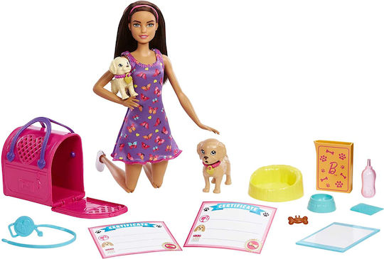 Barbie Pup Adoption Set de păpuși pentru 3++ Ani