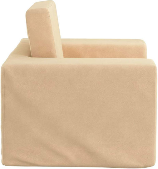 Kids Armchair Beige 52x38x34cm