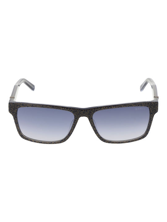 Guess Men's Sunglasses with Black Plastic Frame and Gray Gradient Lens GU00074 92W