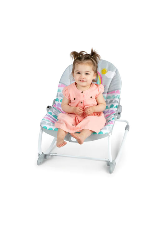 Bright Starts Ηλεκτρικό Relax Μωρού Rosy Rainbow 2-in-1 με Δόνηση Πολύχρωμο