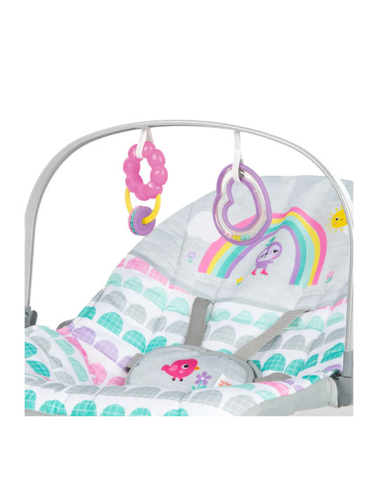 Bright Starts Ηλεκτρικό Relax Μωρού Rosy Rainbow 2-in-1 με Δόνηση Πολύχρωμο