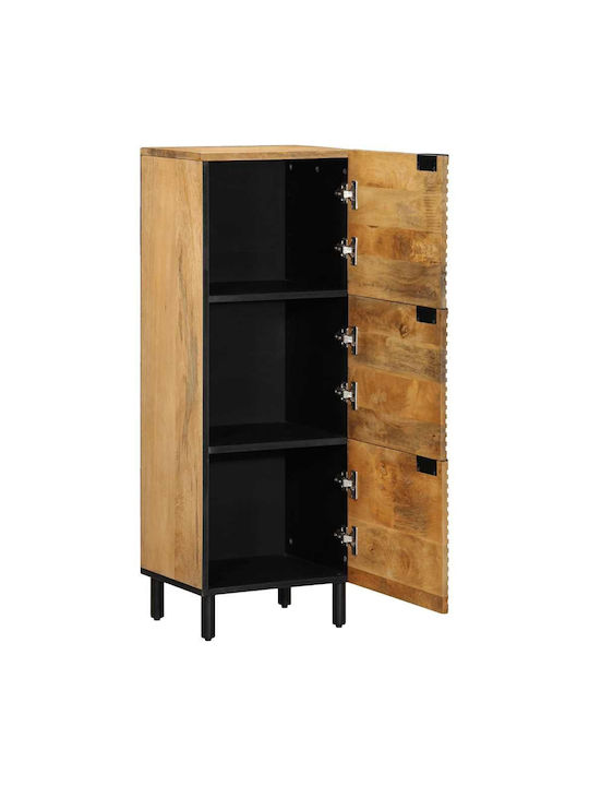 Vidaxl Highboard Brown 40x33x110 Cm Solid Mango Wood