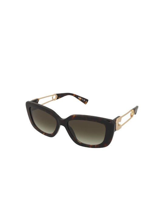 Moschino Women's Sunglasses with Brown Tartaruga Frame and Brown Gradient Lens MOS168/S 086/9K