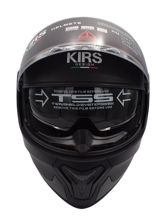 Integralhelm mit Sonnenblende Matt Schwarz Integralhelm mit Sonnenblende Matt Schwarz