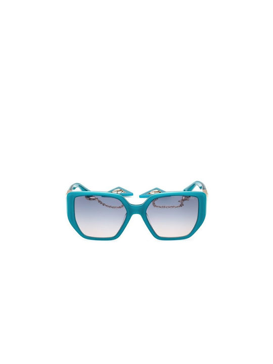 Guess Women's Sunglasses with Blue Plastic Frame and Blue Gradient Lens GU7892 87W