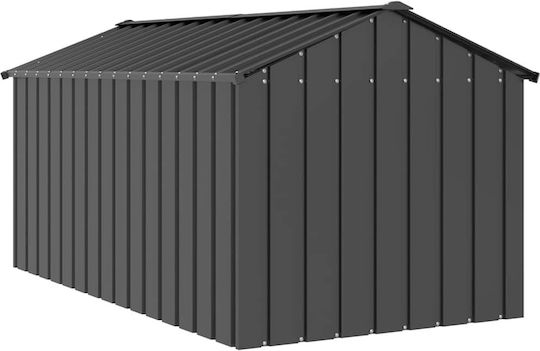 vidaXL Металик Парк За Кучета 114x202x101см Сив