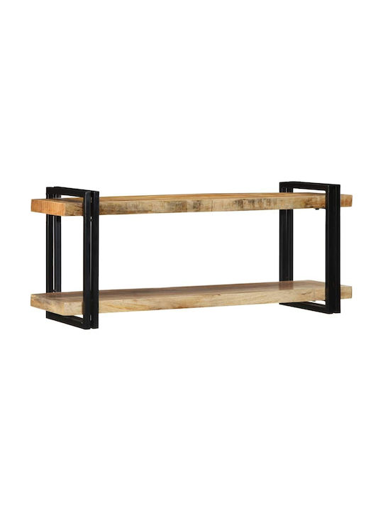 Shelf Wall Raw Mango Wood 110x33x45cm