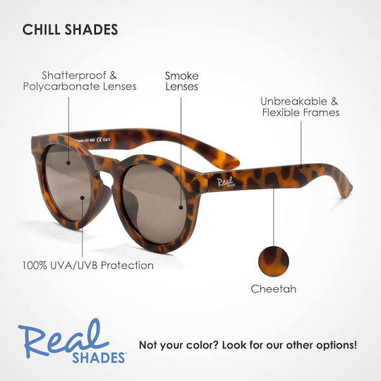 Real Shades Chill Toddler 2-4 Years Kids Sunglasses Brown 2CHICHE