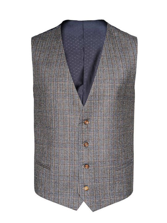 Winter Herrenanzugsjacke Brown Check