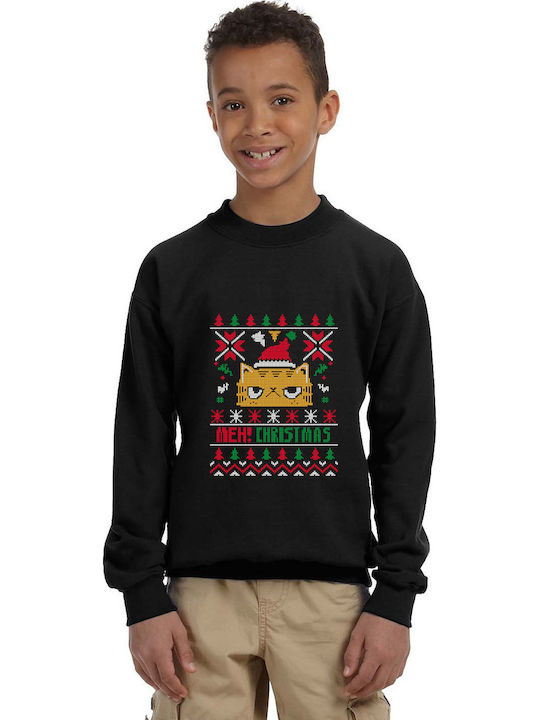 Παιδικό Φούτερ Meh Christmas  Black