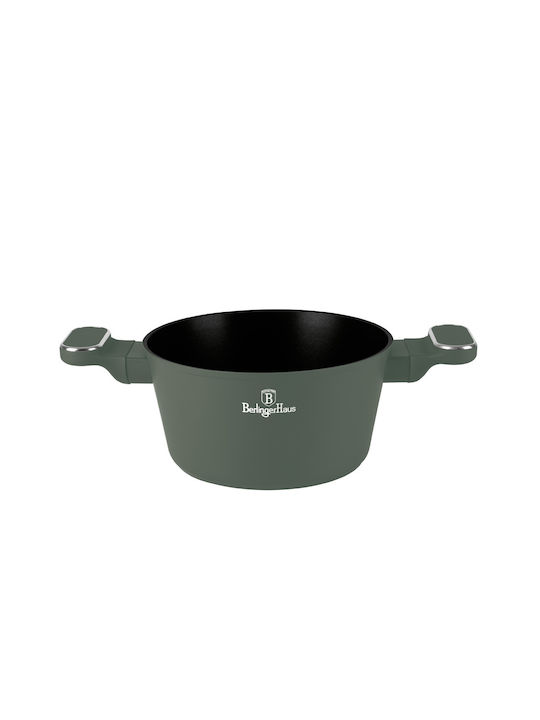 Berlinger Haus Matte Green Collection Deep Pot made of Aluminum 4.1lt / 24cm