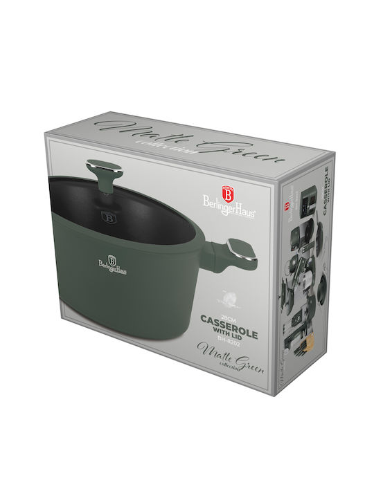 Berlinger Haus Matte Green Collection Дълбока Тенджера от Алуминий 6.1лт / 28см