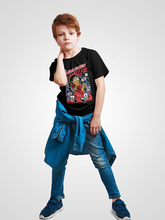 Kids' T-shirt Black Michael Jackson Thriller