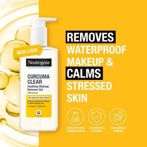 Neutrogena Curcuma Clear Soothing Makeup Remover Gel Гел Премахване на грим Лице 200мл