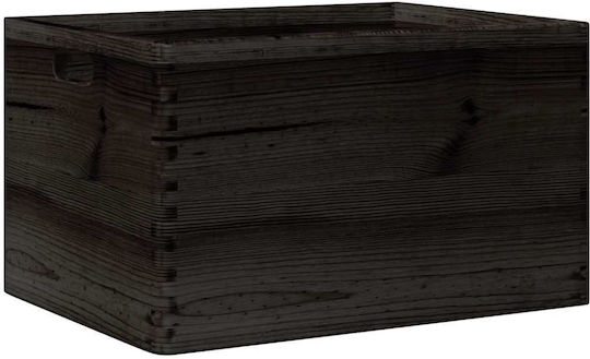 vidaXL Wooden Storage Box with Lid 22L