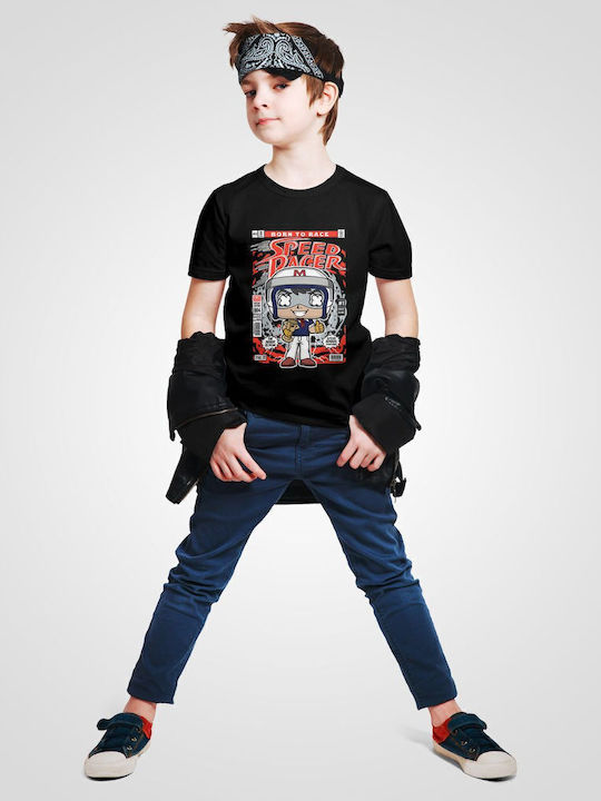 Παιδικό T-shirt Μαύρο Speed Racer