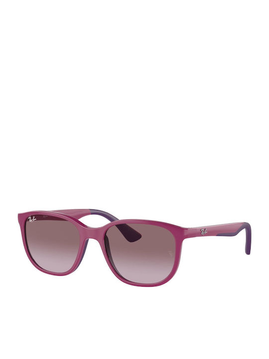 Ray Ban Τετράγωνα Παιδικά Γυαλιά Ηλίου με Polarized Φακό Μωβ